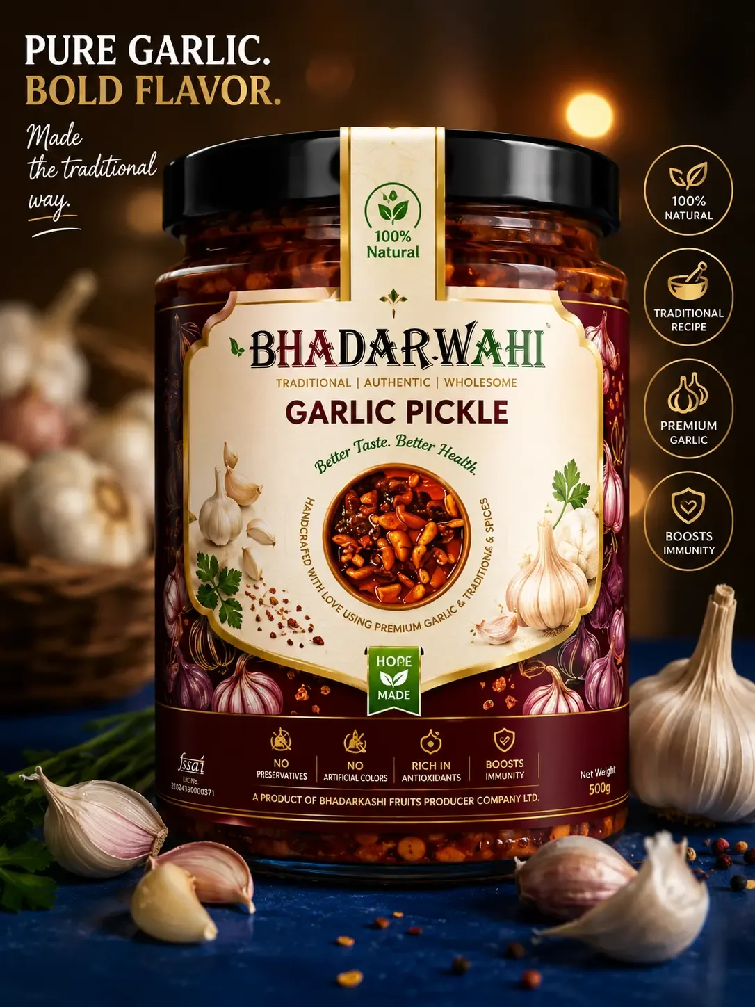 Garlic Pickle — Front